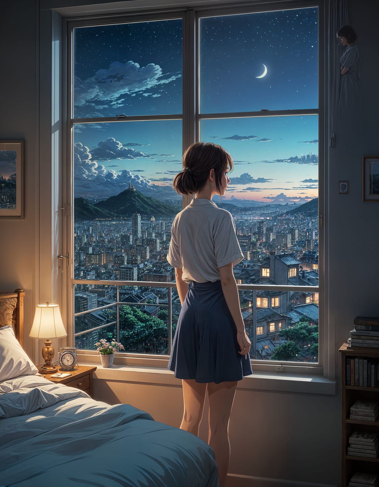 Looking out