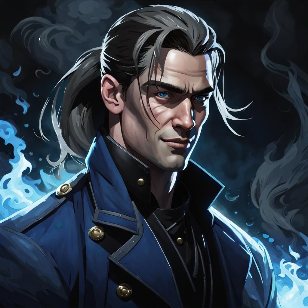 Intricately Detailed Portrait of Machiavellian Man