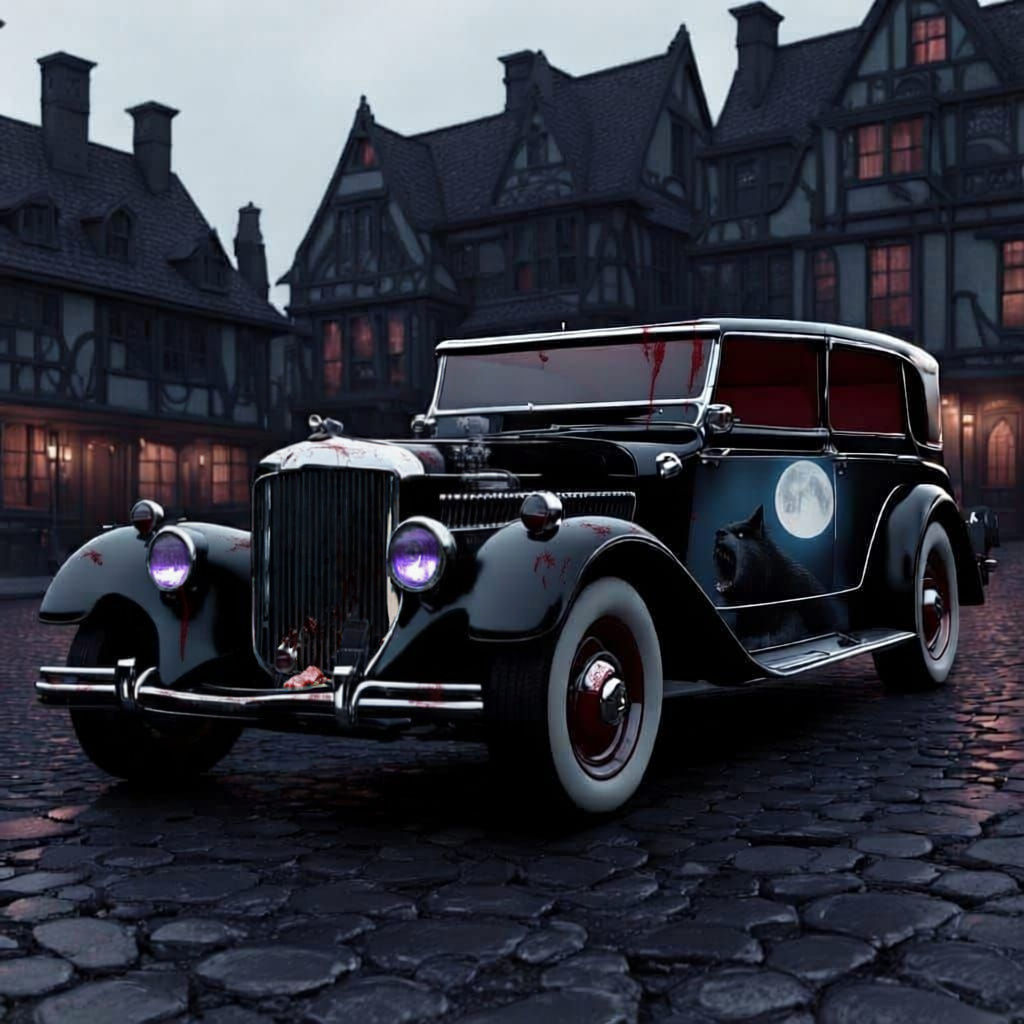 Herman Munster's Munster Koach Vehicle Side Profile