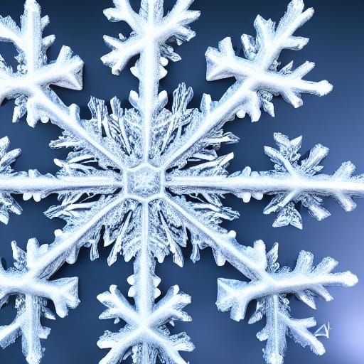 Icy Snowflake Claymation Key Visual in 8k