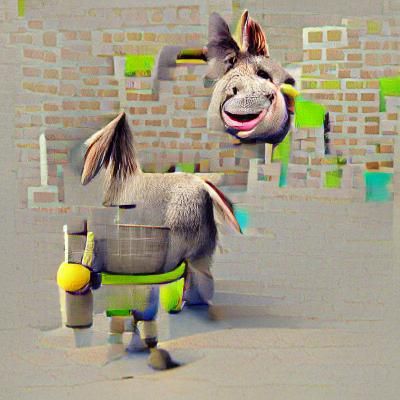 AI Generated Image of a Donkey