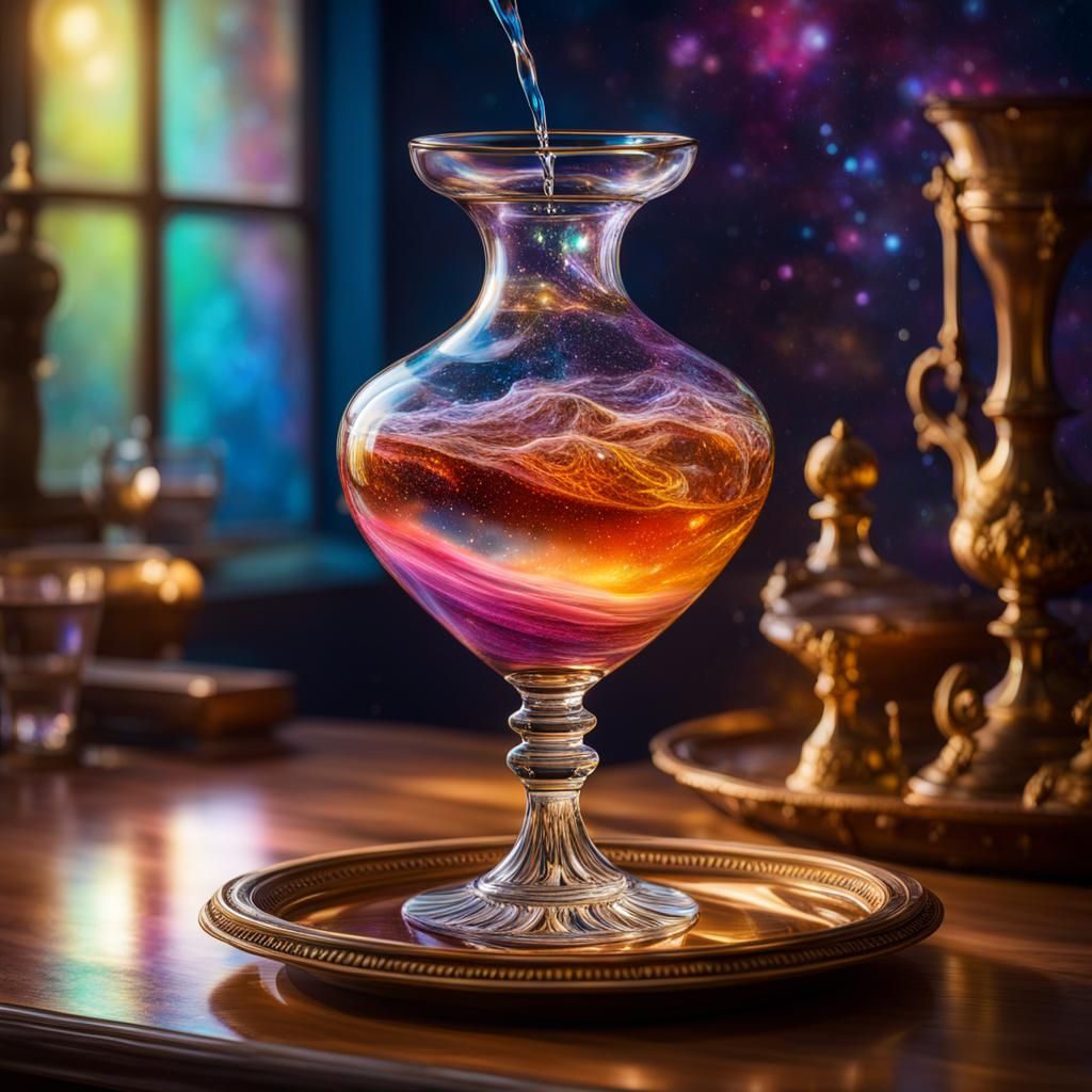 Pouring the Universe: Rococo Fantasy Concept Art