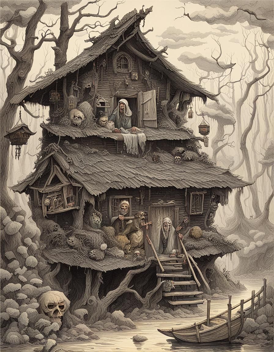 Baba Yaga and Satanic Ritual in Opera Style