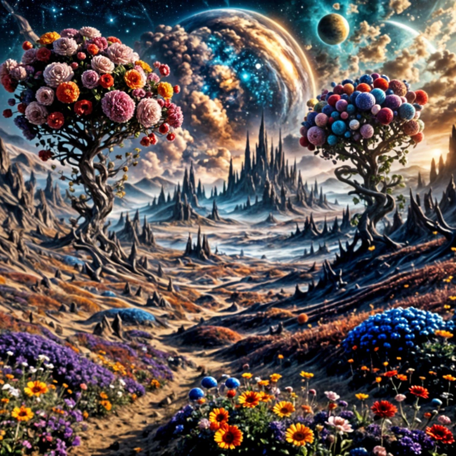 Floral planet