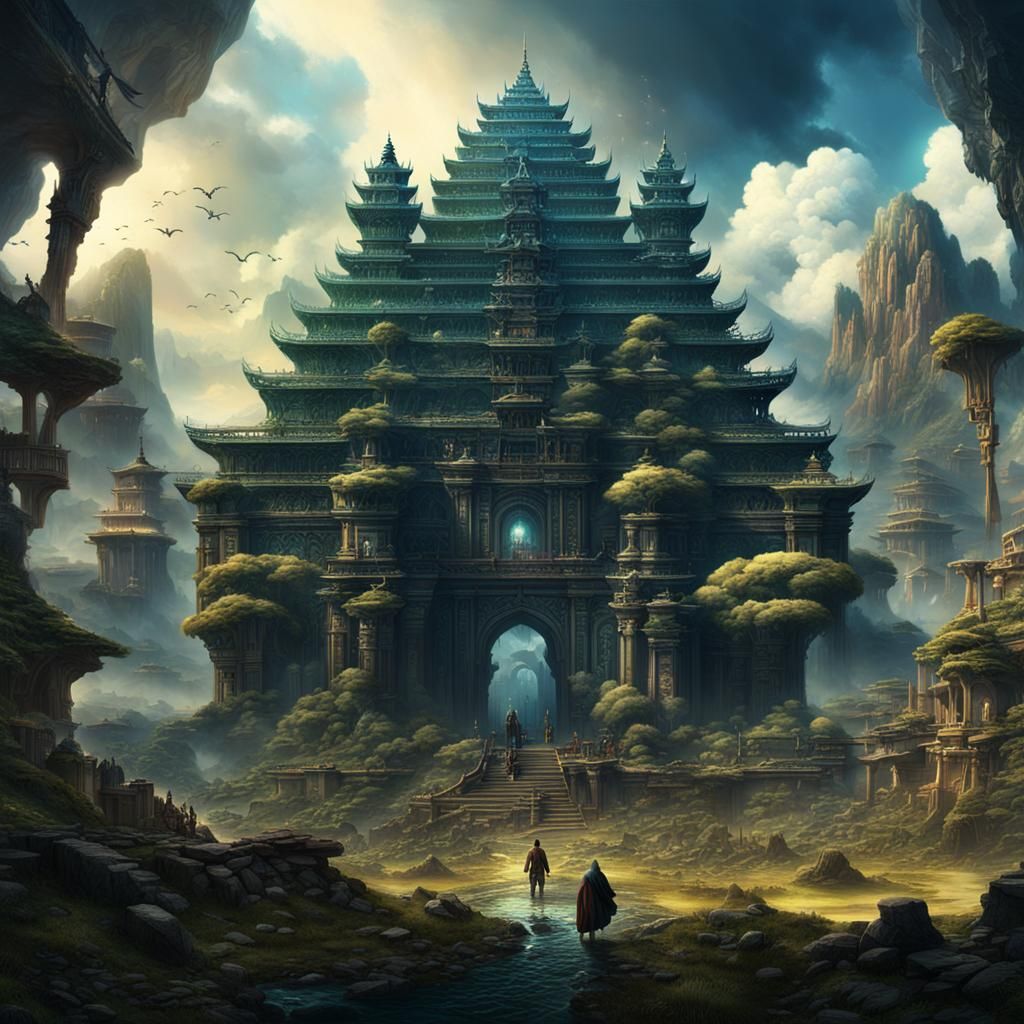 Epic Cinematic Scene: Detailed Digital Matte Painting