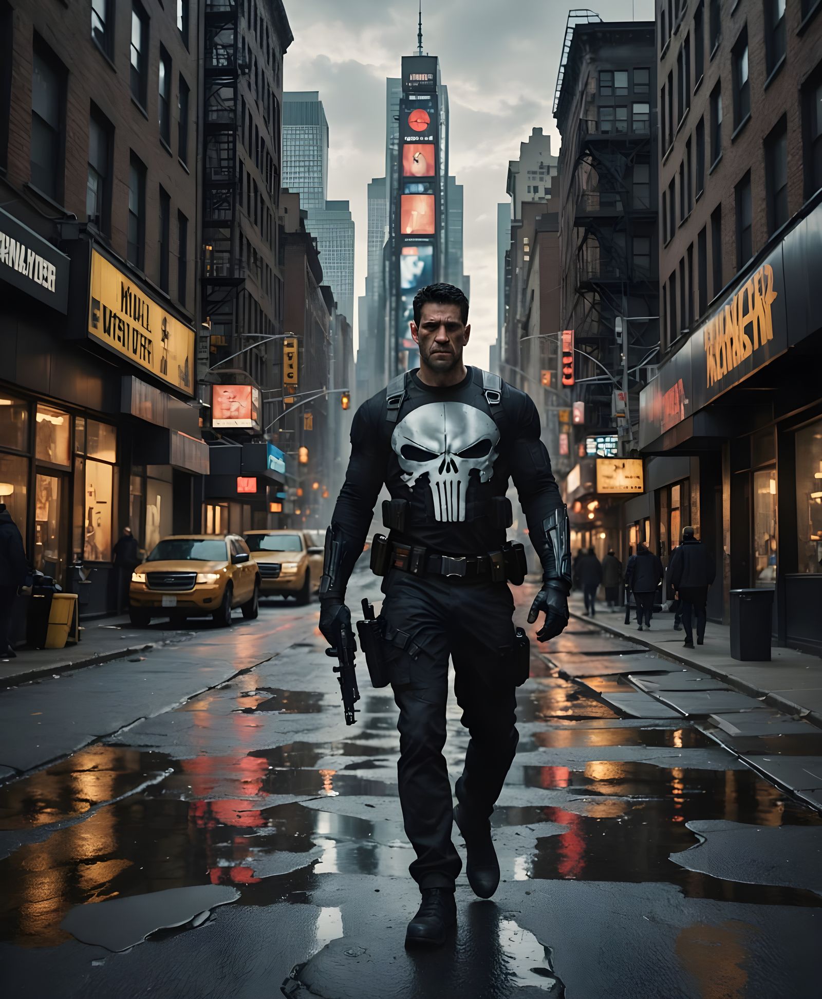 The Punisher in a Gritty New York City