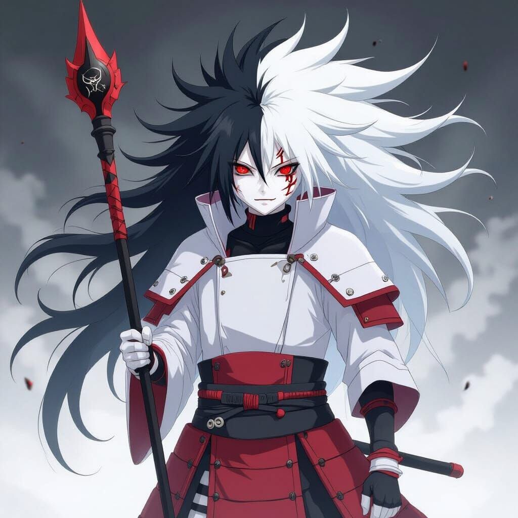 Terrifying Anime Demon Character with Ghostly Features