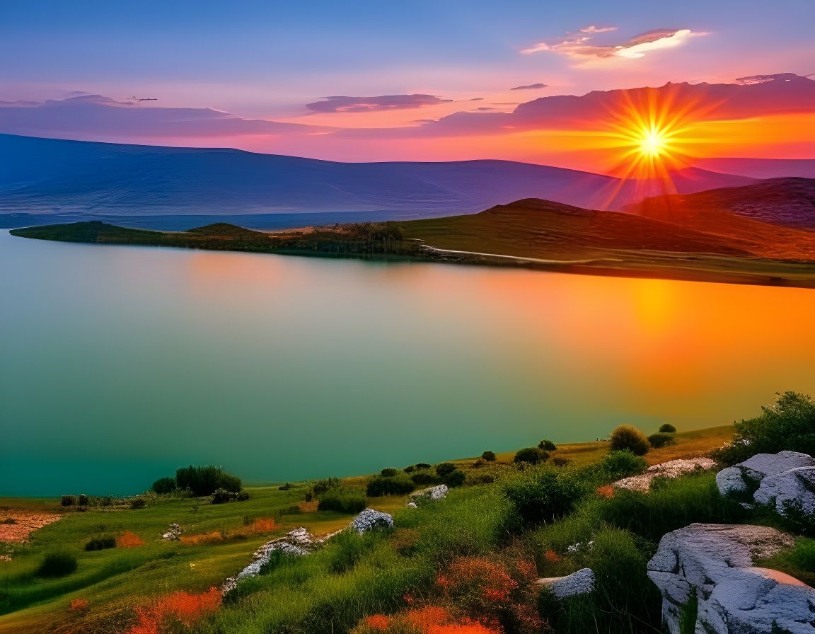 North Macedonia Sunset Landscape: High-Resolution Photograph