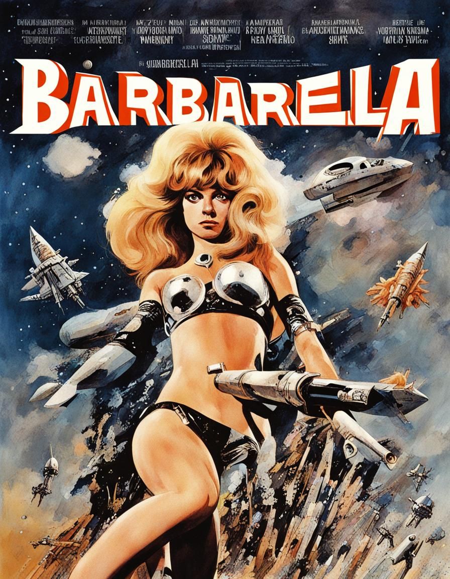 Barbarella AI Image: A Sci-Fi Fantasy