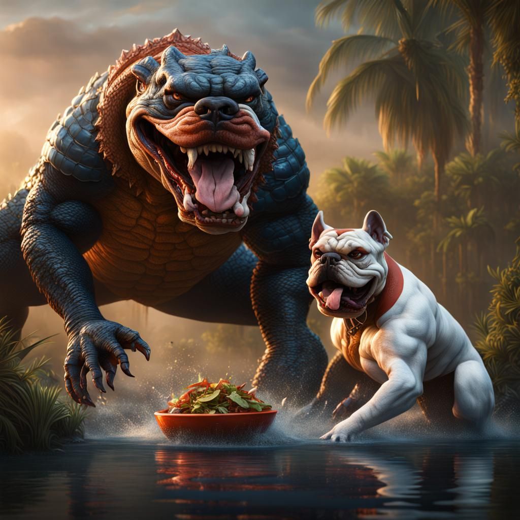 Gator Eats Bulldog: Fantasy Concept Art