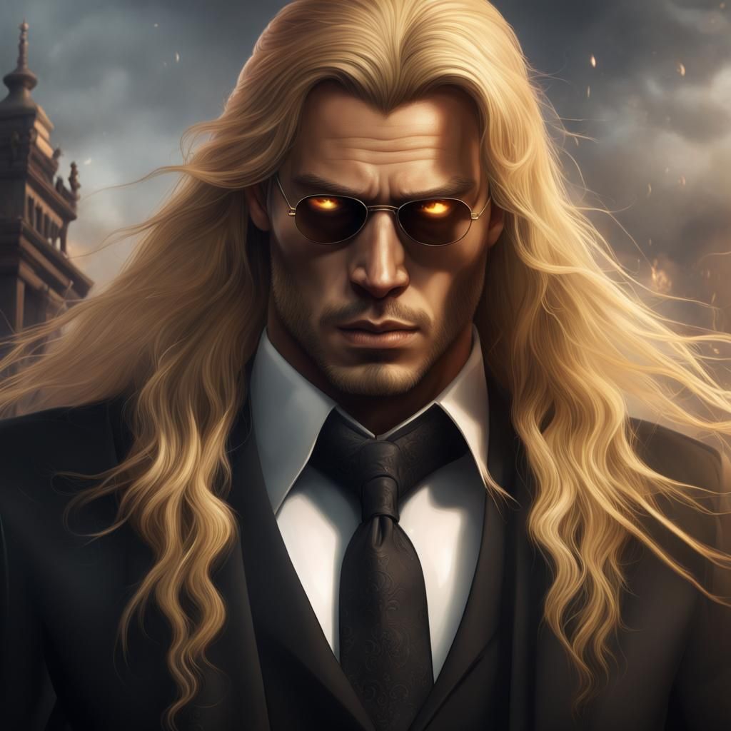 Mafia Boss Portrait in Digital Matte Painting