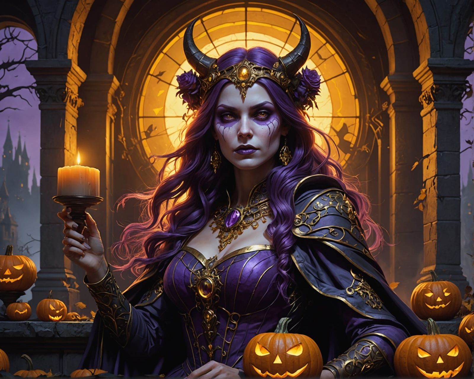 Halloween Dark Fantasy Concept Art in 8K