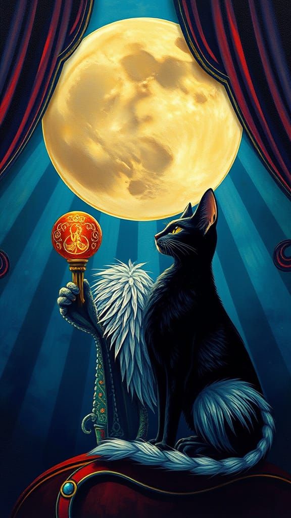 Best Cat in Show Tim Burton contrasting colors deep color ar...