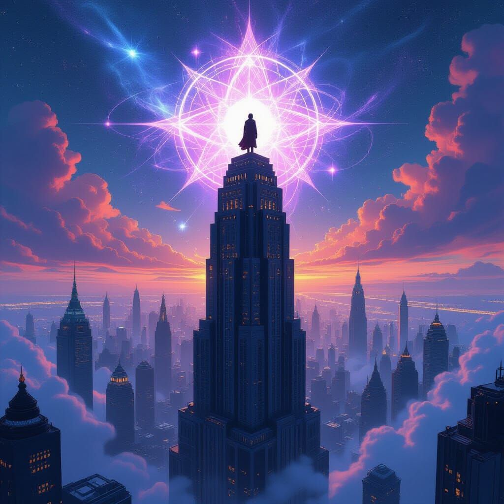 Spiritual Awakening Atop Art Deco Skyscraper