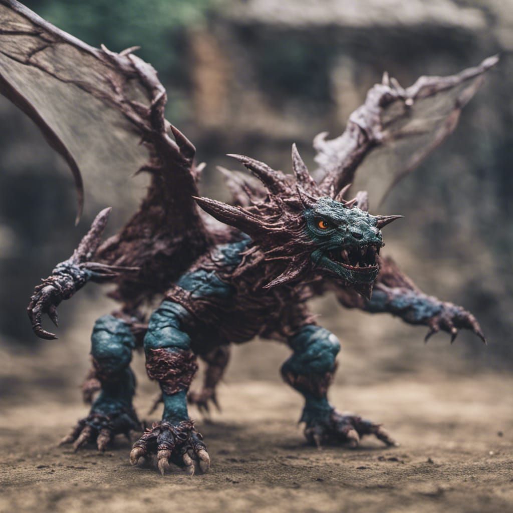 D&D Globrezu Monster in Color Photo