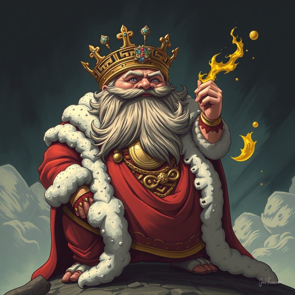 Gluttonous King: An Embodiment of Greed