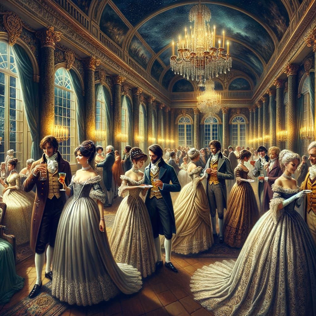 Regency Era Ball in Sumptuous Mansion