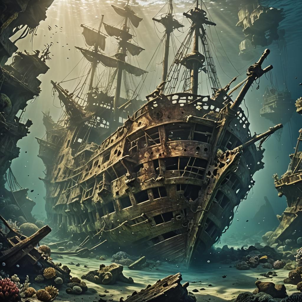 Underwater Galleon Wreck