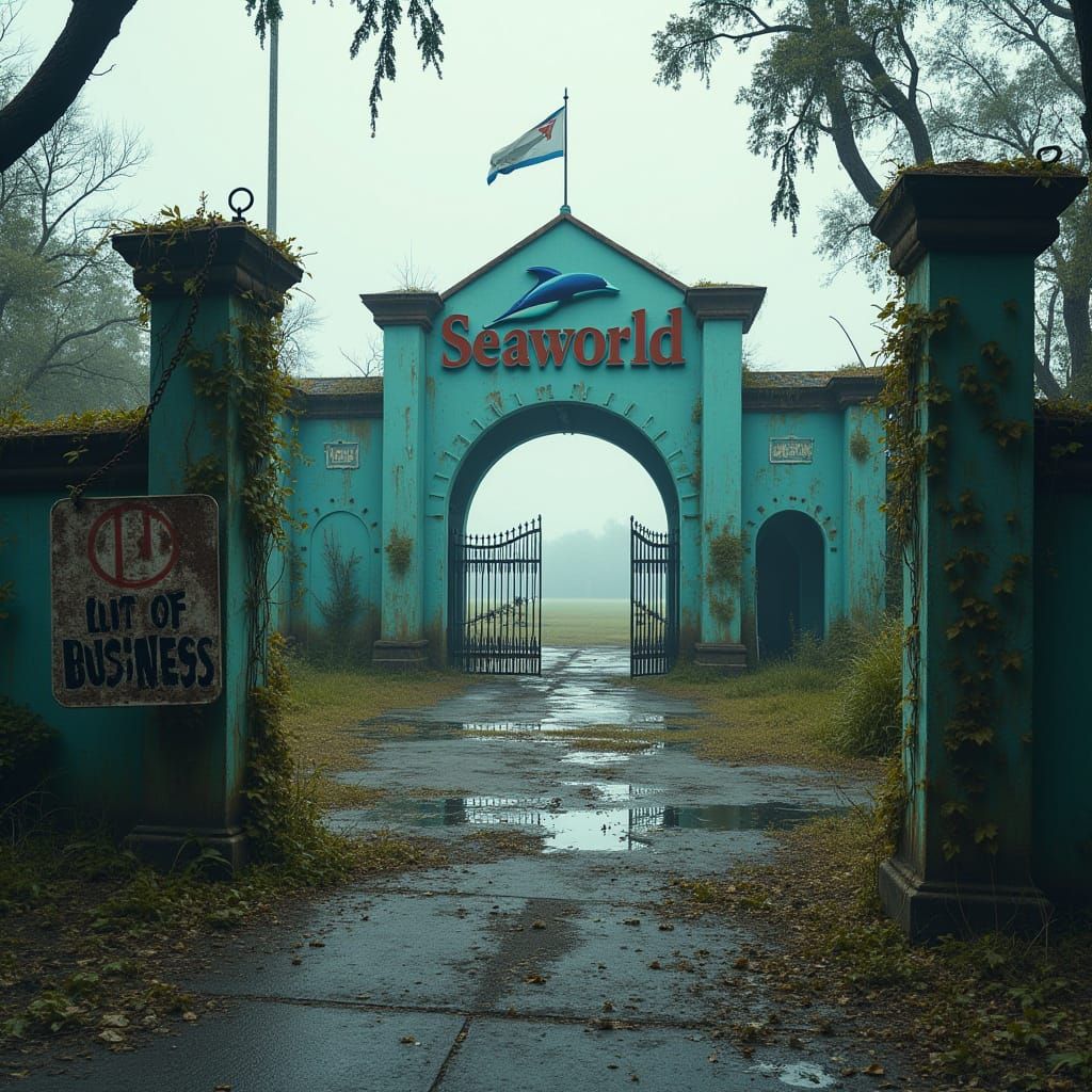 Abandoned Seaworld: A Haunting Monument to a Bygone Era