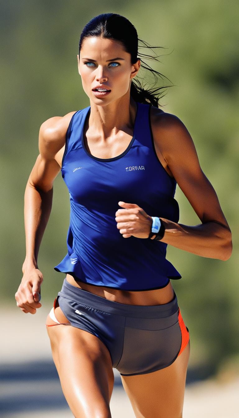 Adriana Lima: Blue Eyes and Bikini Jog