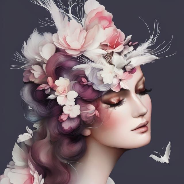 Minimalist Bird Illustration with Soft Textures