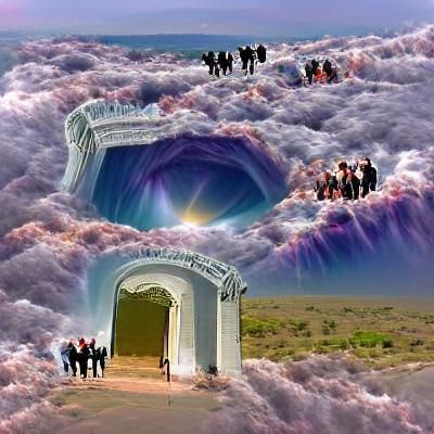 Celestial Gate Opens in the Sky