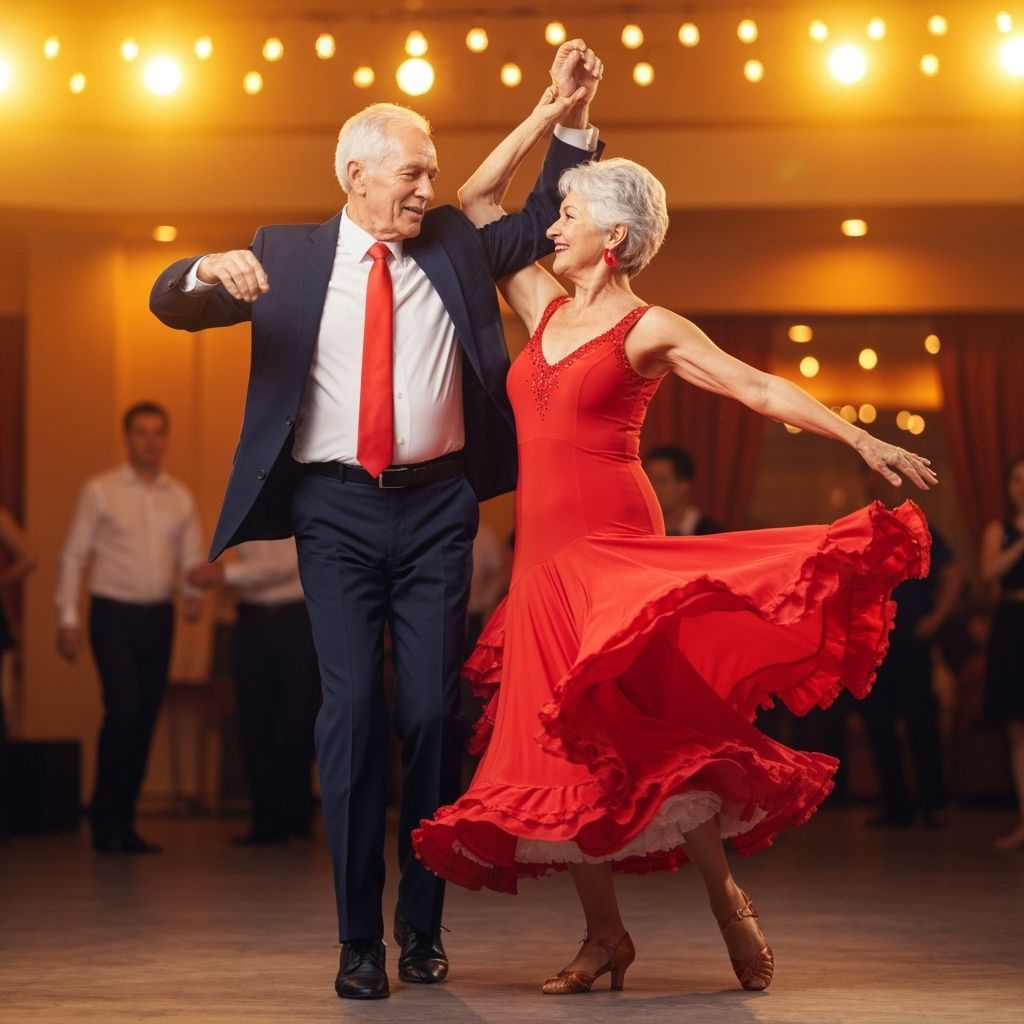 Elderly Couple Dancing Salsa with Passion and Joy