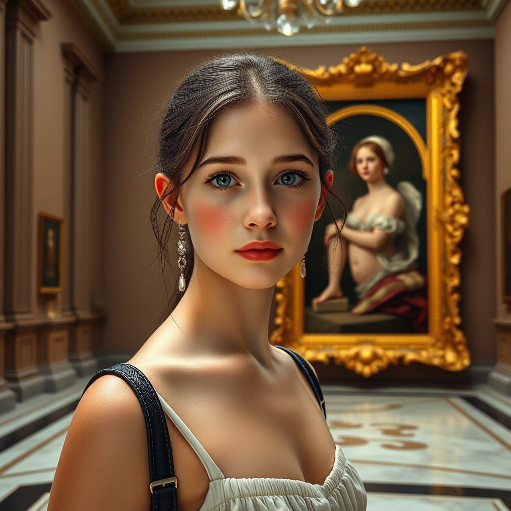 Innocent Wonder in a Grand Museum