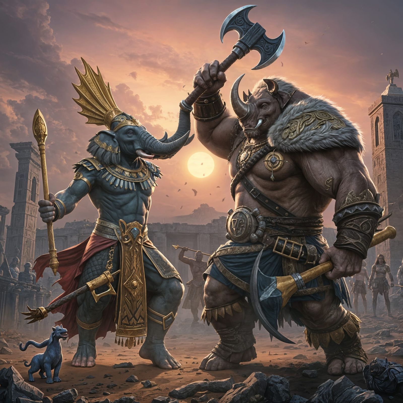 Your rain has ended Elepharo, The Era of Rhinarians has began