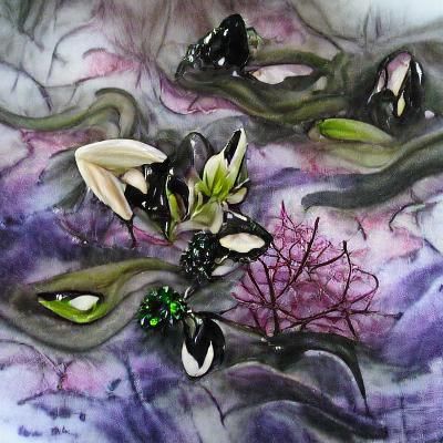 Ripe Blackberries on the Branch