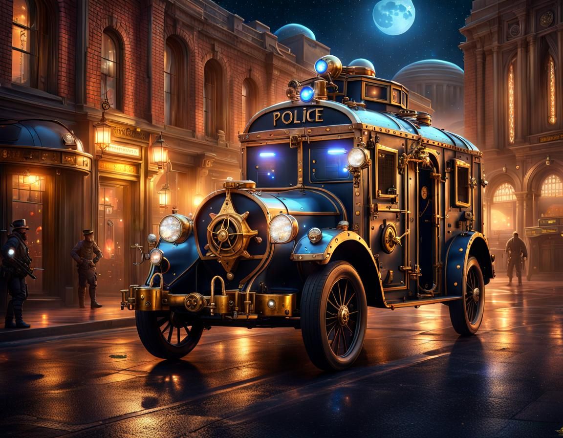 Steampunk Armored Wagon in Galactic City