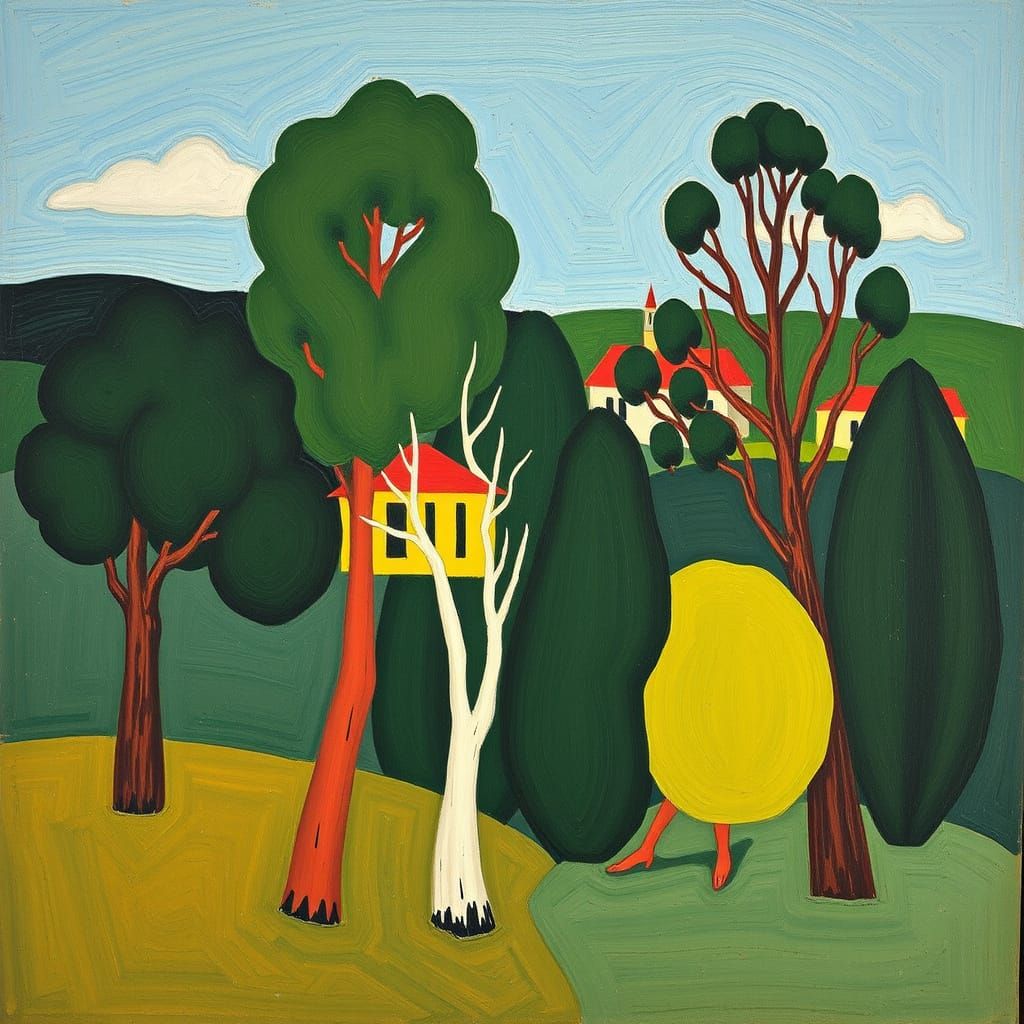 Synthetism Inspired AI Art