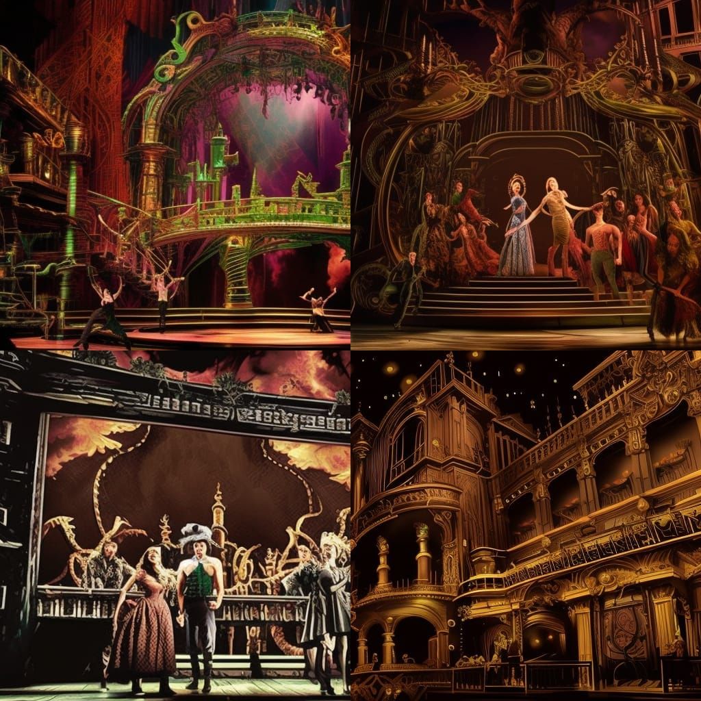Wicked: A Digital Matte Painting of the Musical