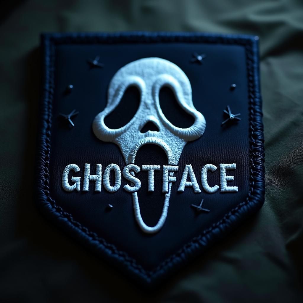 Tactical Military Patch Featuring Ghostface Mask