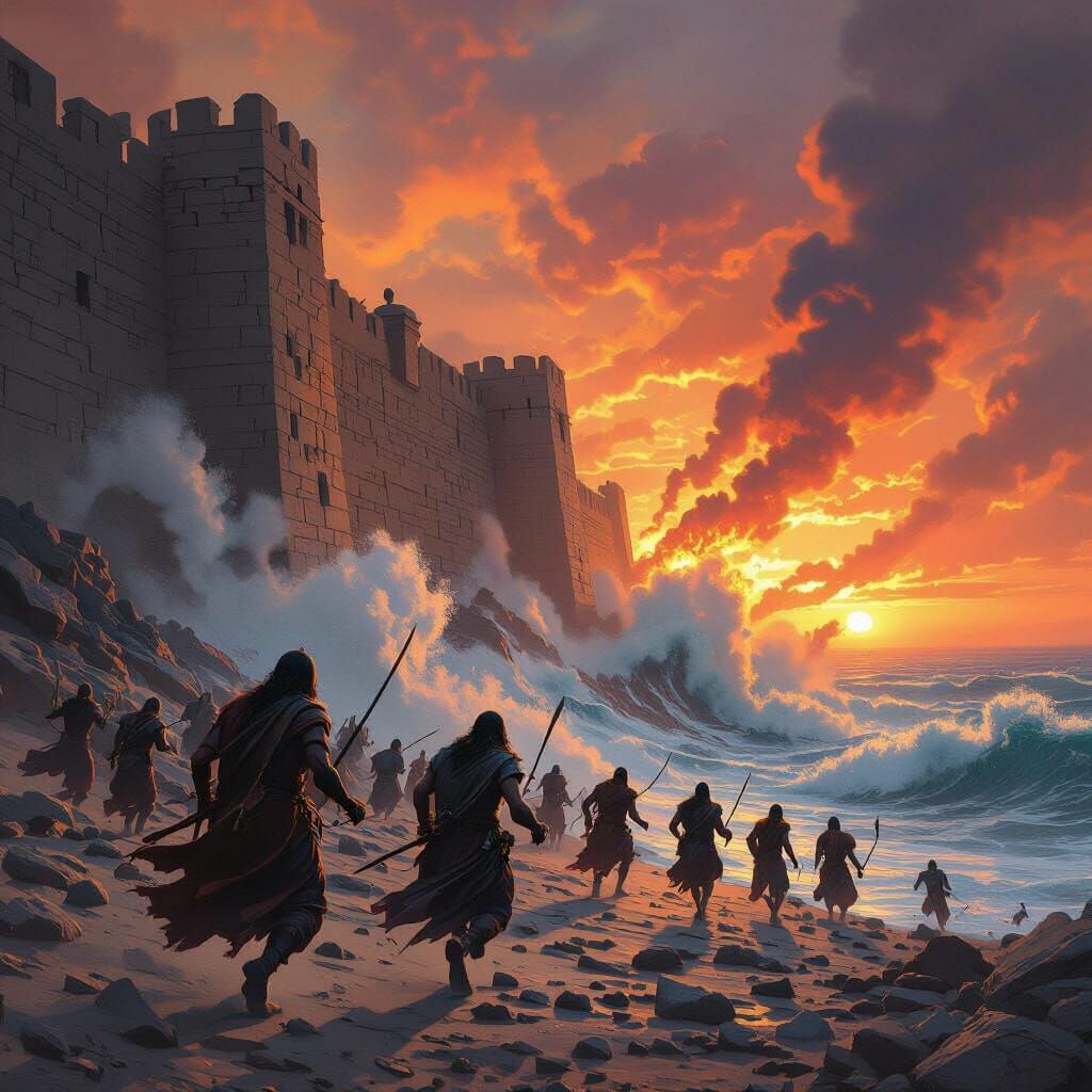 Ancient Wall Crumbling Unleashes Horde in Gritty Mystical St...