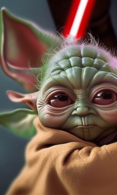 Sith Baby Yoda Movie Poster: Dark Side Star Wars