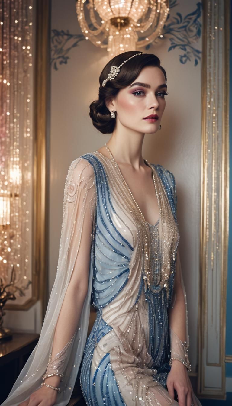 Elegant Woman in Modern Fashion Photography