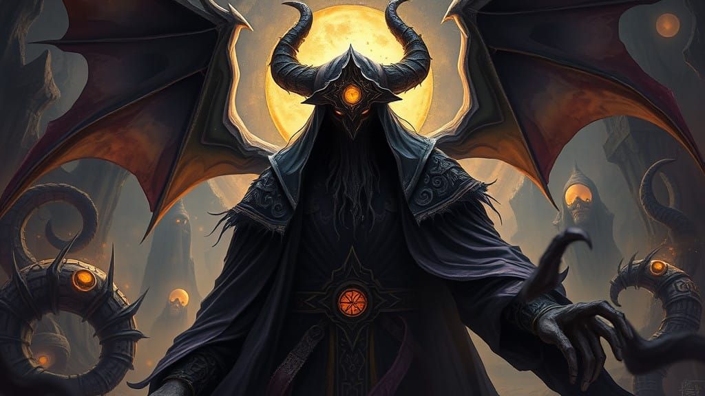 Malevolent Entity in Twisted Nightmarish Realm