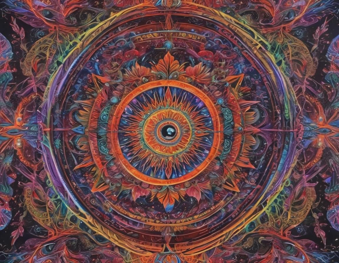 Surreal Magnetic Vision Art Captures Vibrant Mystical Energy