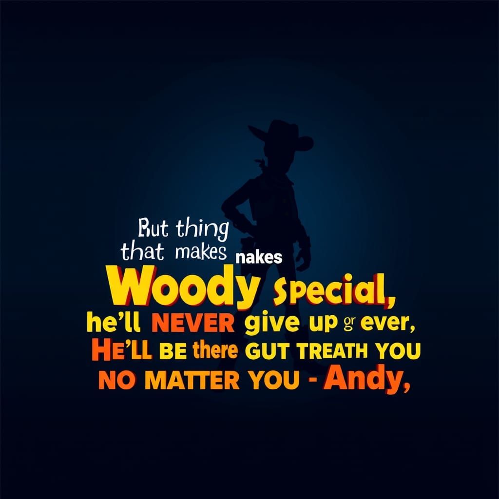 Cowboy Silhouette Typography in Pop-Art Style