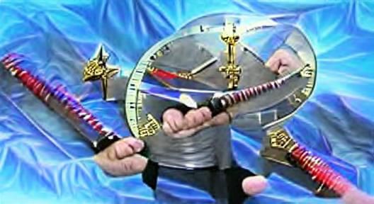 Warrior Time Keeper with Magic Sword Digital Art