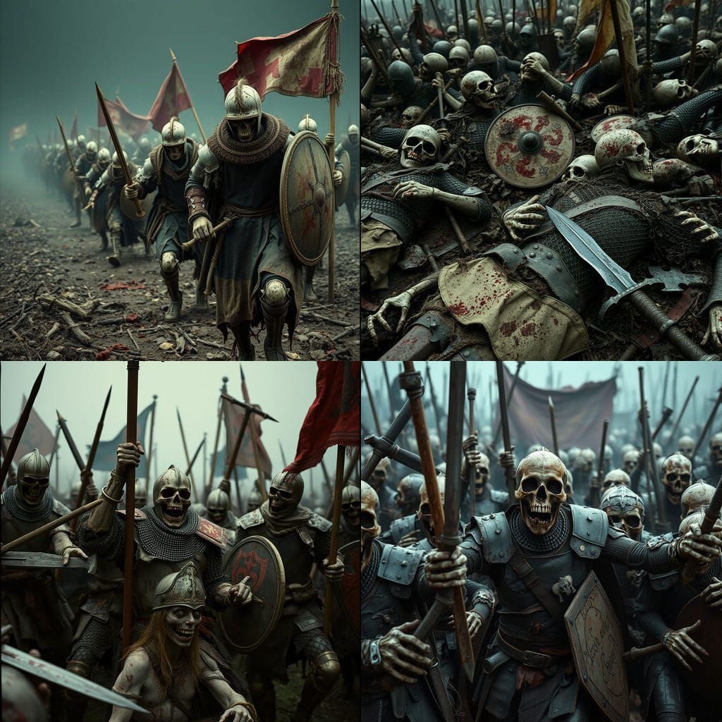 Medieval Corpse Army in Decay