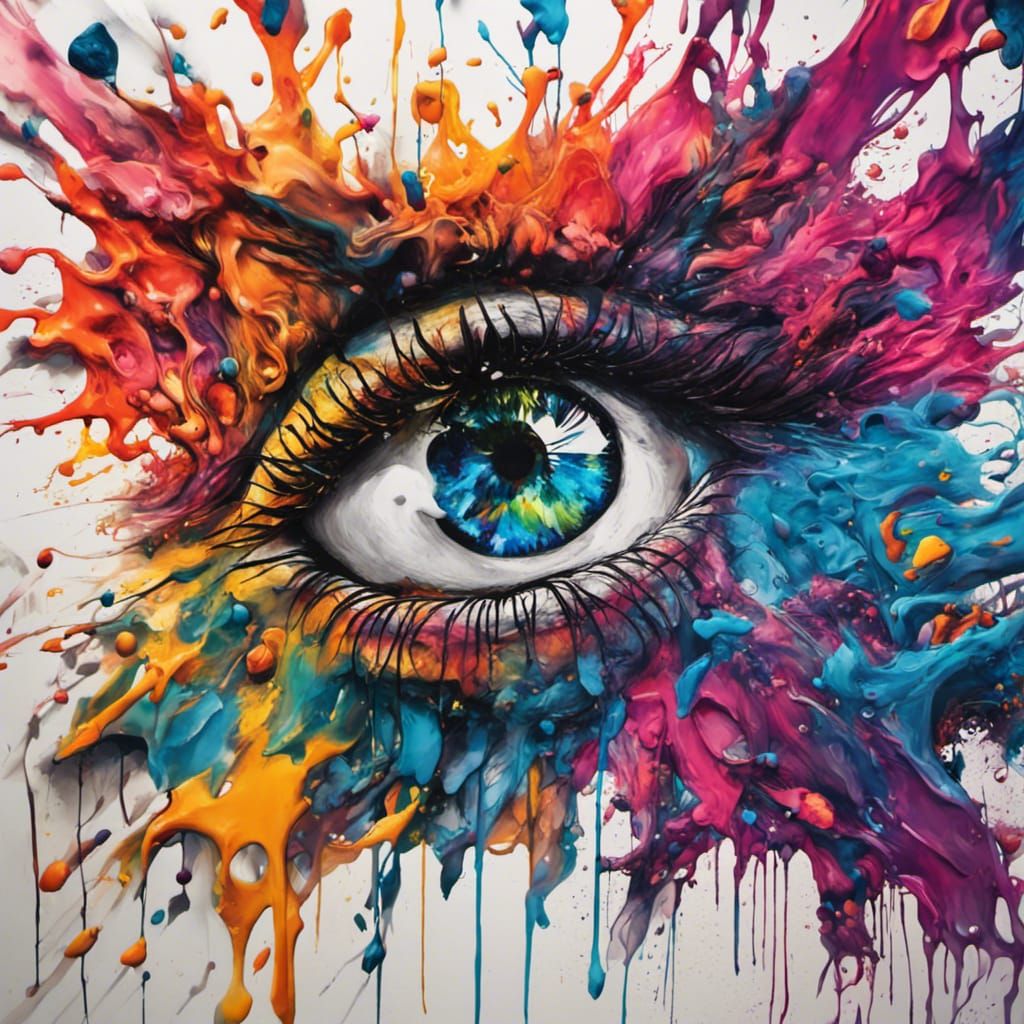 Boho Abstract Wall Art in Bright, Vivid Colors