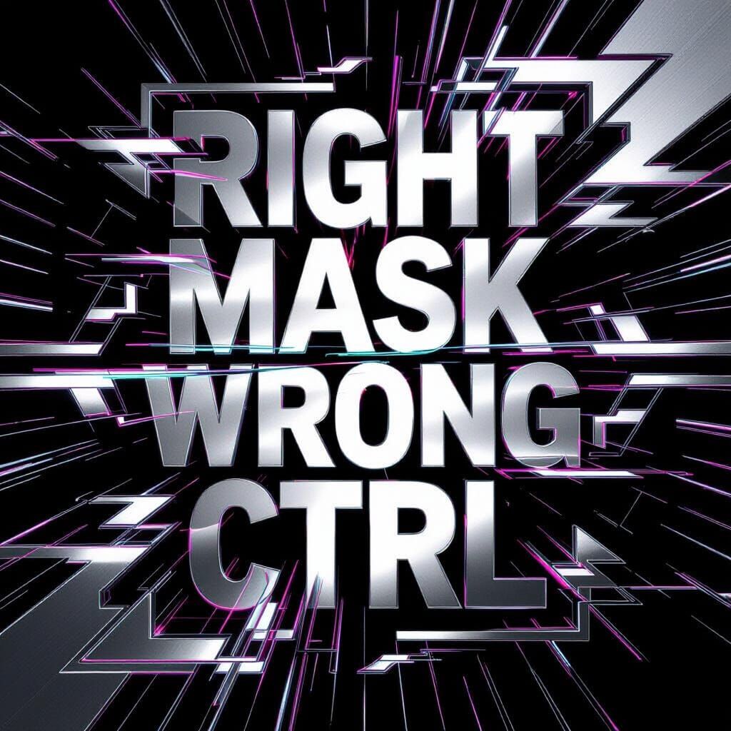 Futuristic Cyberpunk Text Design with Glitch Effects