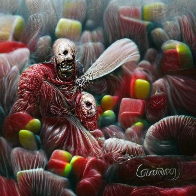 Candyman: A Horror Icon in Engraving Style