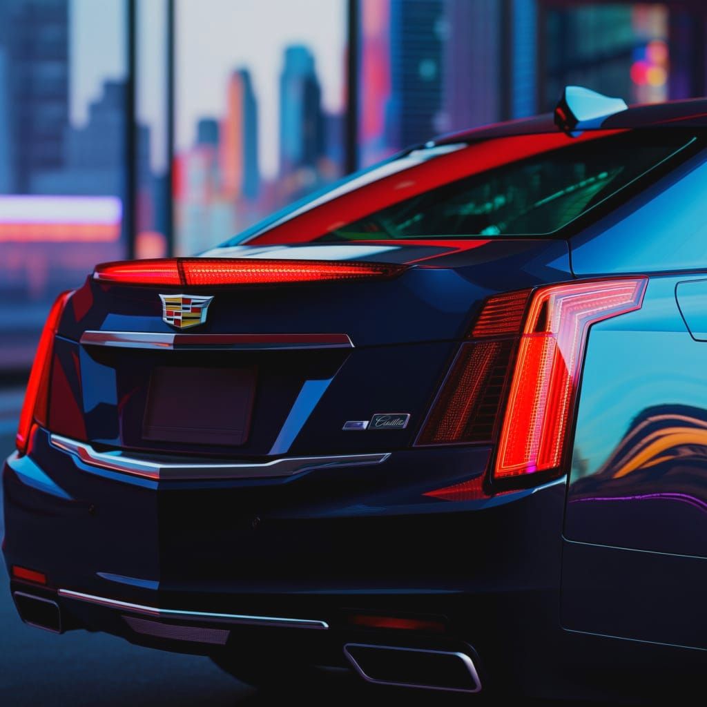 Cadillac CTS Rear End with Abstract Lights
