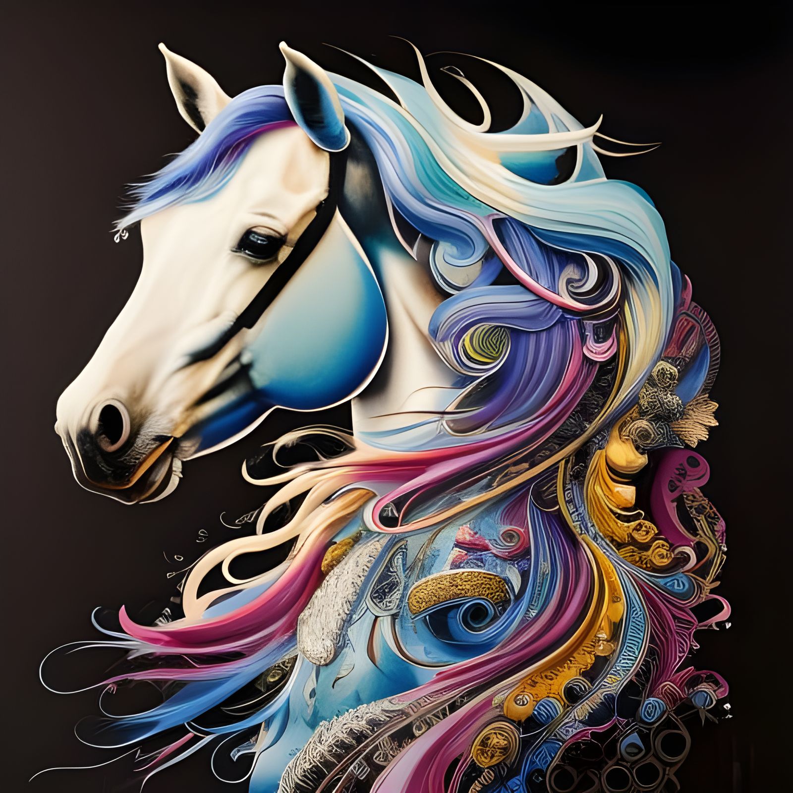 馃馃徏 The Filigree Flower Horse 馃悗