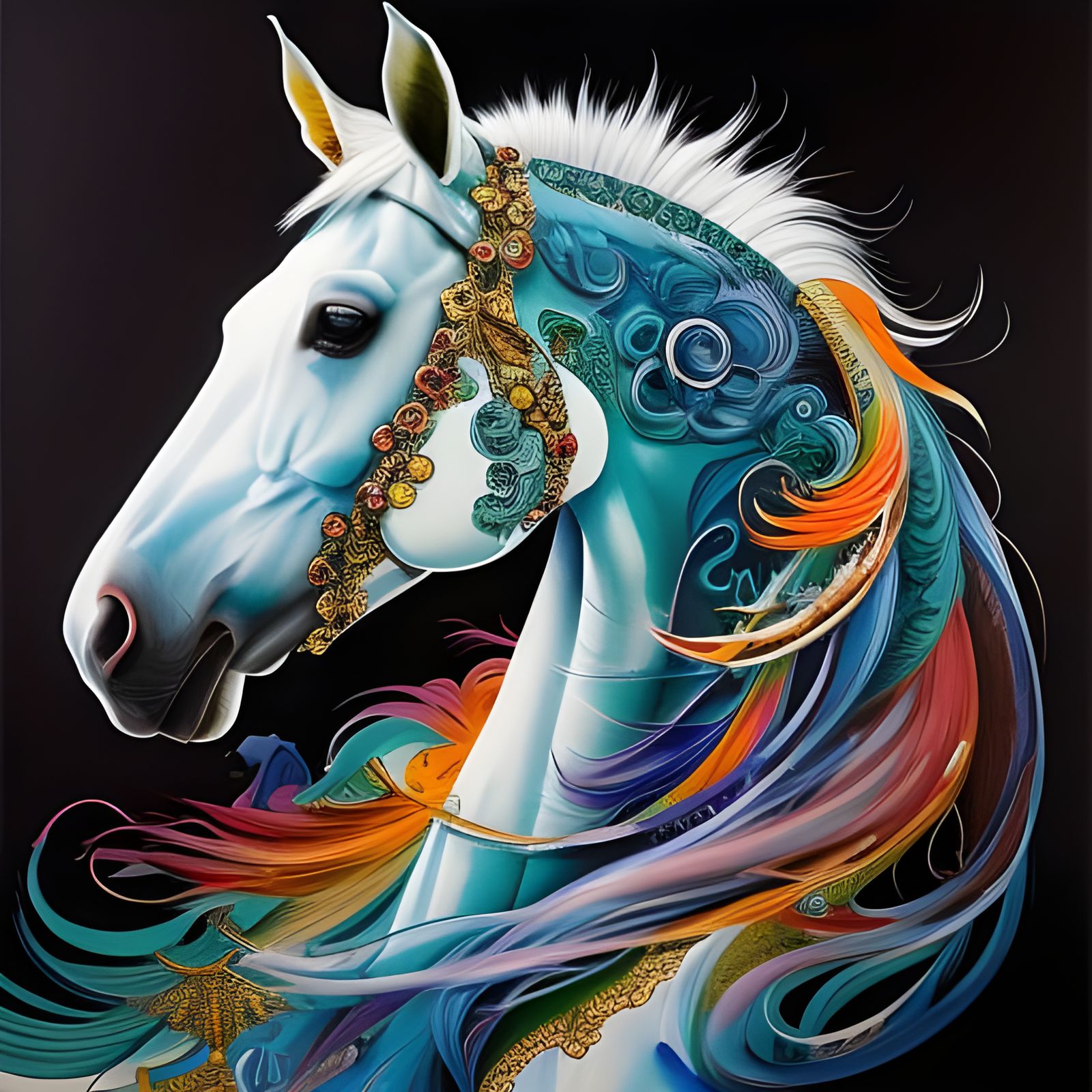 🧚🏼 The Filigree Flower Horse 🐎