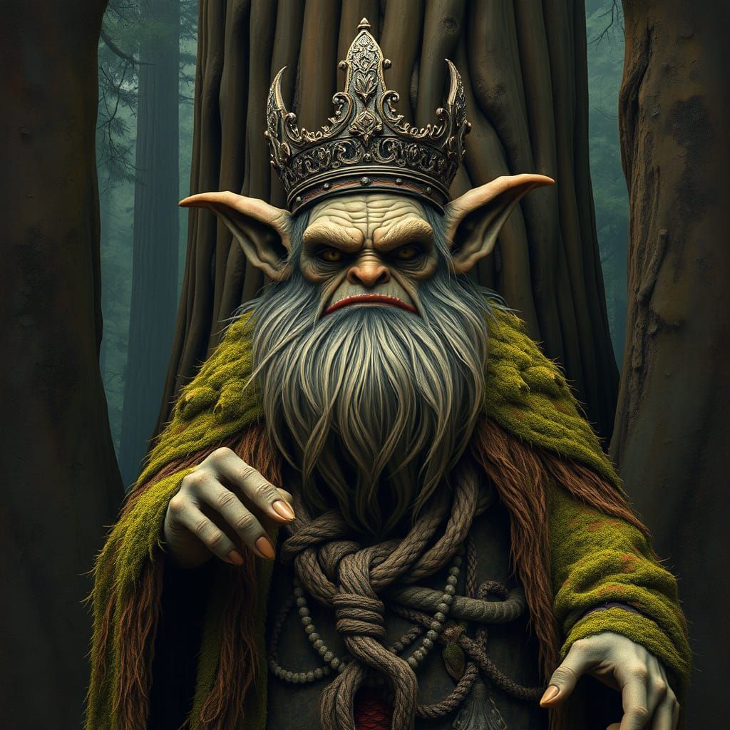The King of Trolls, a dwarf-troll hybrid named Grorsorlim Gr...