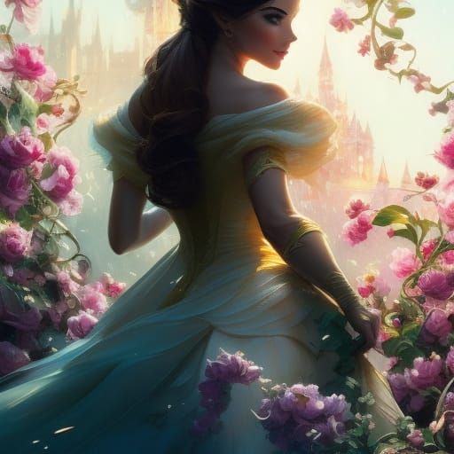 Hyper Detailed Belle: Digital Painting with Dreamy Tones